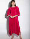 Яскрава сукня пліссе кольору фуксія італійського бренду No-Na
