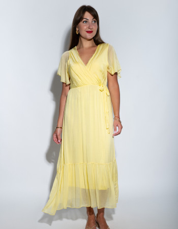 Жовта шовкова сукня італійського бренду  Joleen
