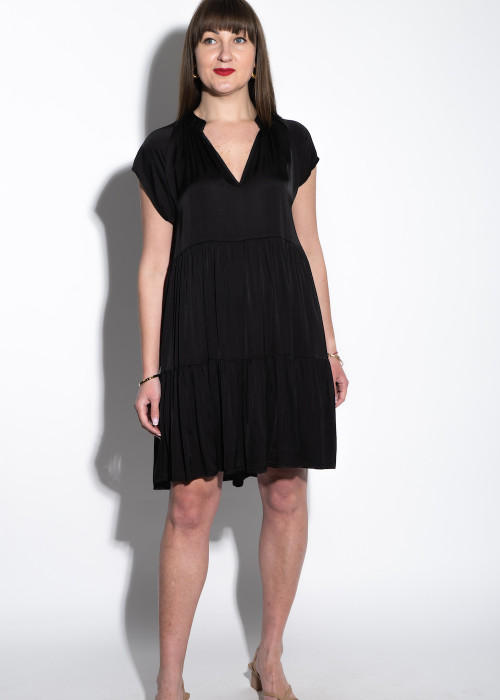 Віскозна літня  чорна сукня італійського бренду No-Na