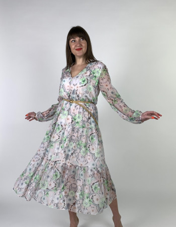 Легка сукня з квітковим принтом італійського бренду Joleen