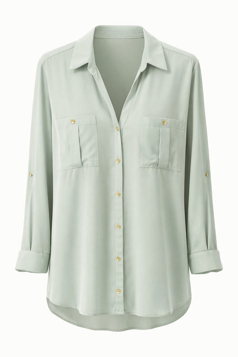 Мятная блуза из вискозы Imperial