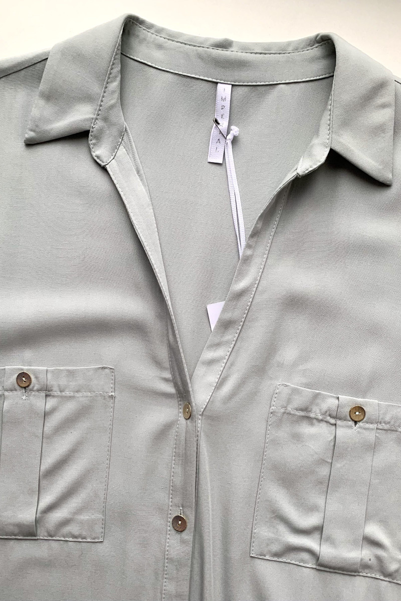 Мятная блуза из вискозы Imperial