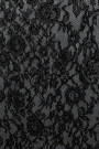 Чорна мереживна блуза з довгим рукавом Motel