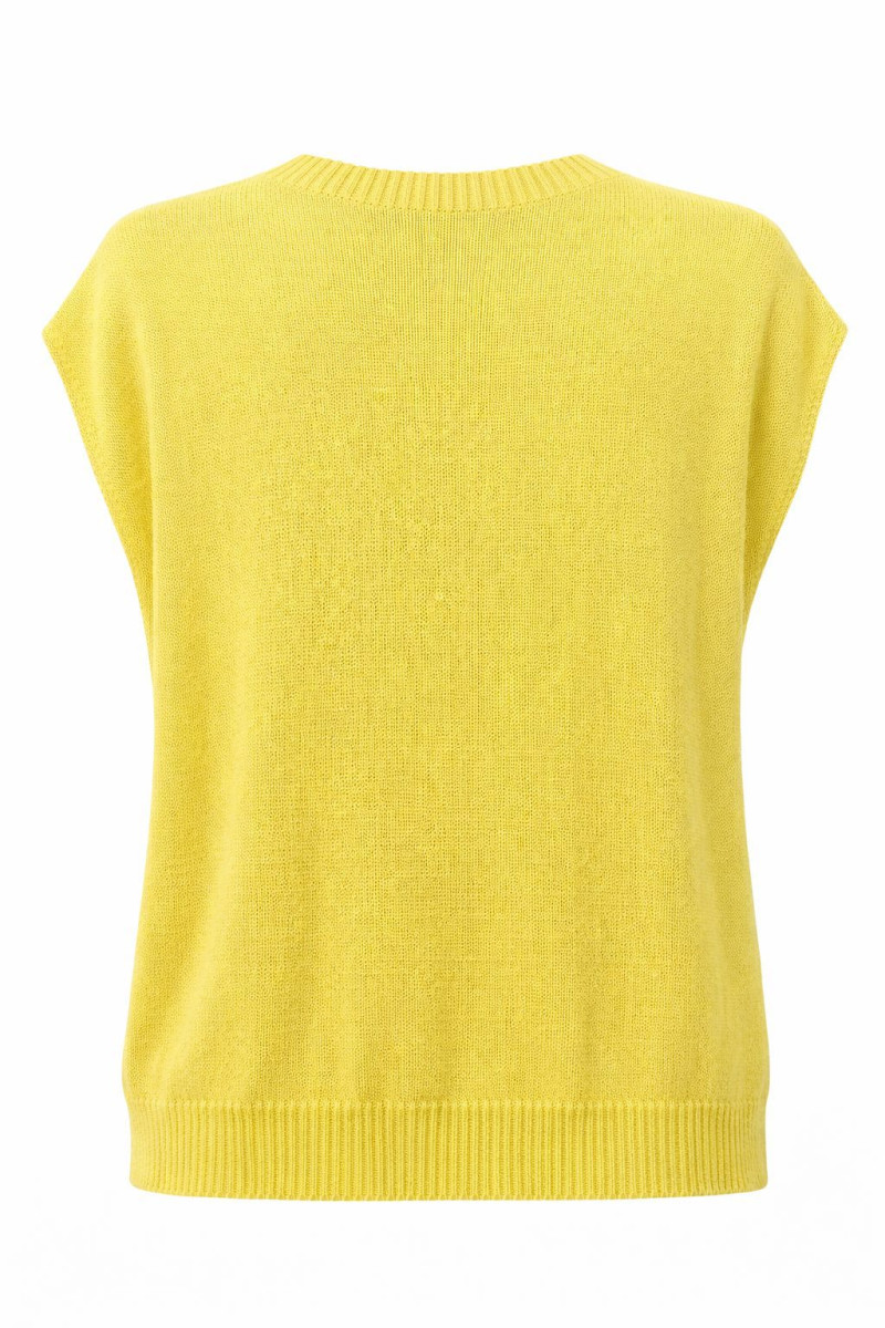 Хлопковый джемпер в лимонном оттенке Joleen