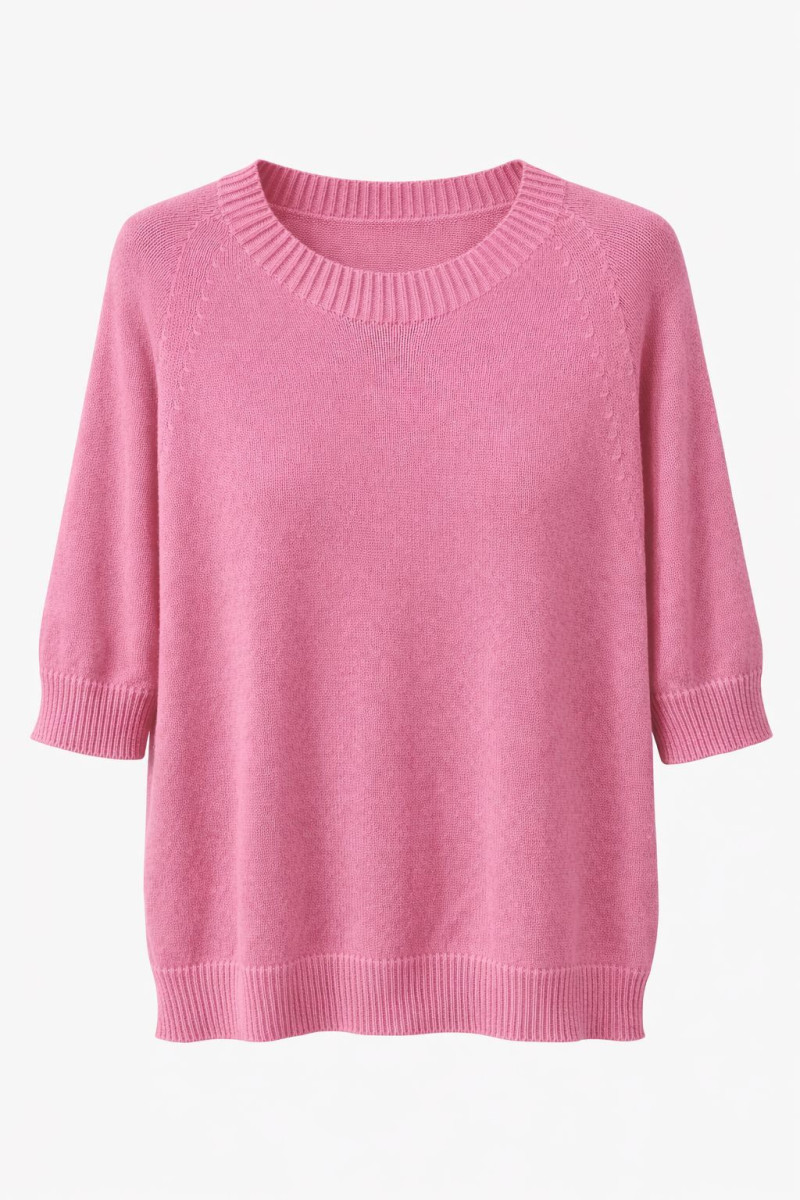 Хлопковый джемпер в нежно‑розовом оттенке Joleen