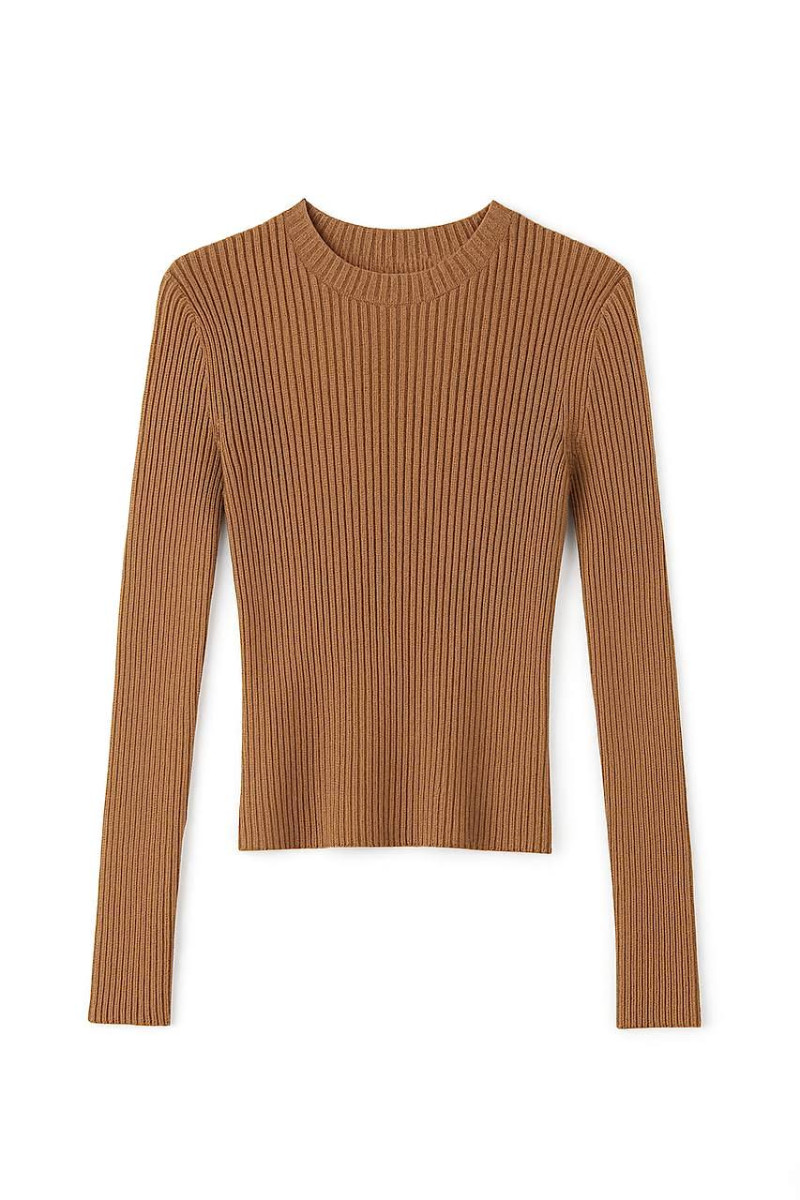 Джемпер бежевого цвета из вискозы с люрексом итальянского бренда No-Na