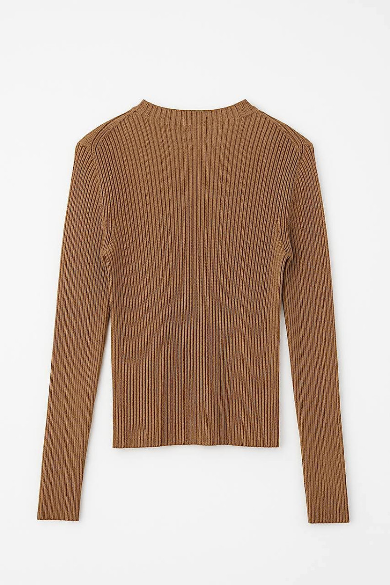 Джемпер бежевого цвета из вискозы с люрексом итальянского бренда No-Na