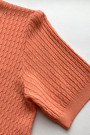 Джемпер из вискозы с коротким рукавом кораллового цвета No-Na 
