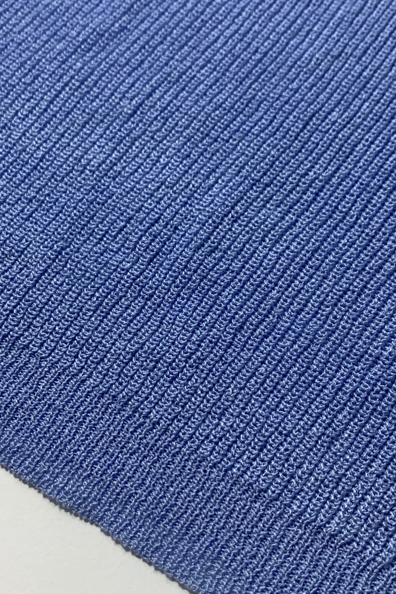 Голубой джемпер из вискозы с люрексом Joleen