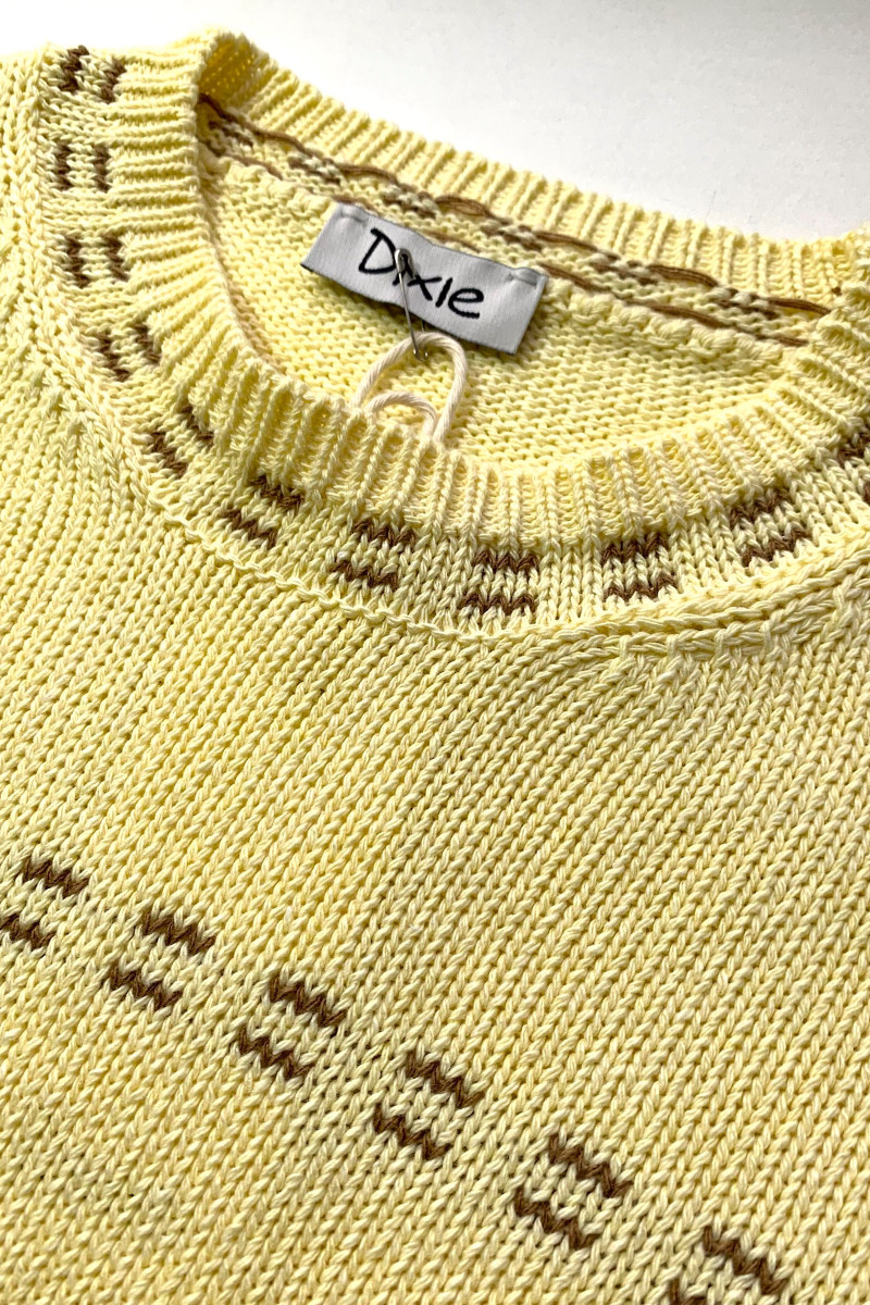 Хлопковый джемпер в нежном жёлтом оттенке Motel