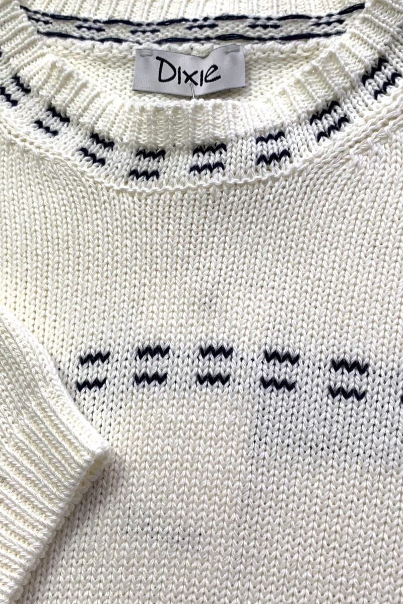 Хлопковый джемпер в кремовом оттенке Dixie