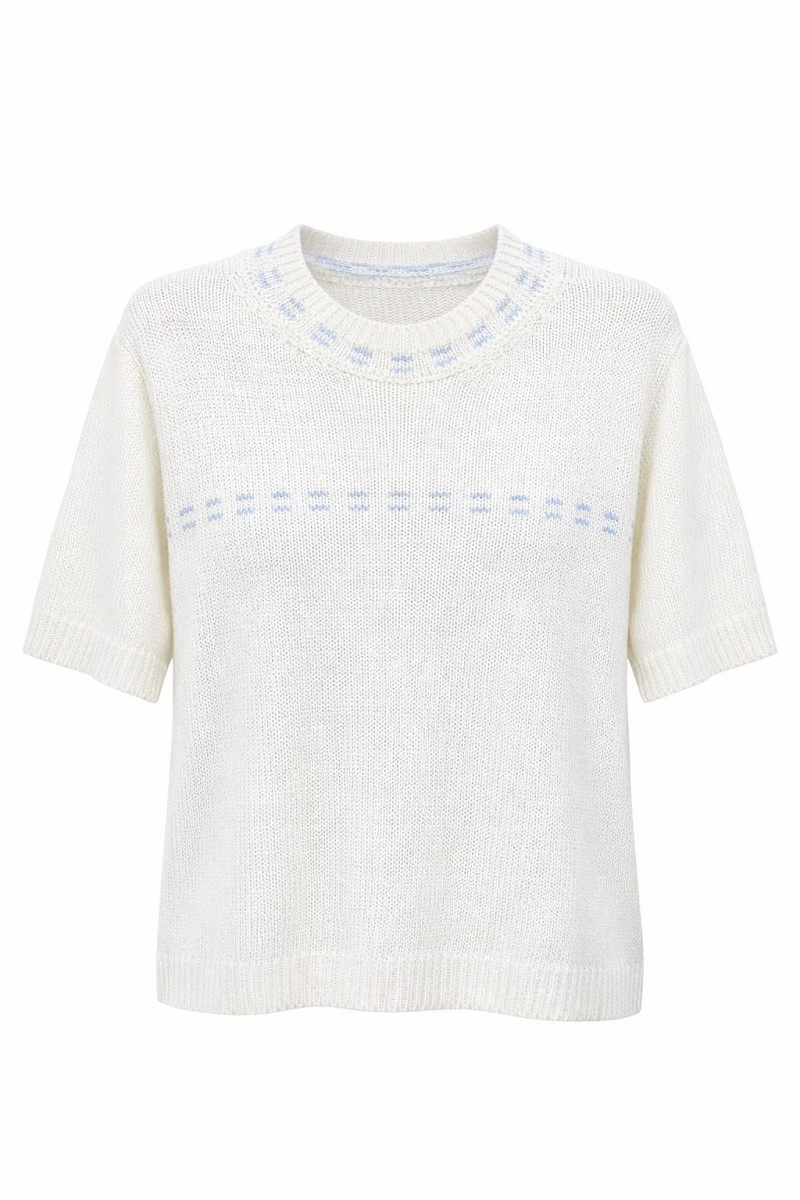 Белый хлопковый джемпер  Dixie