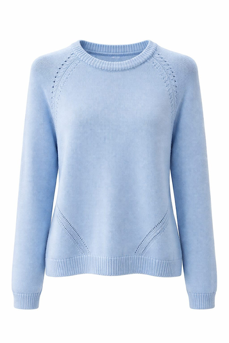 Голубой джемпер из хлопка Dixie