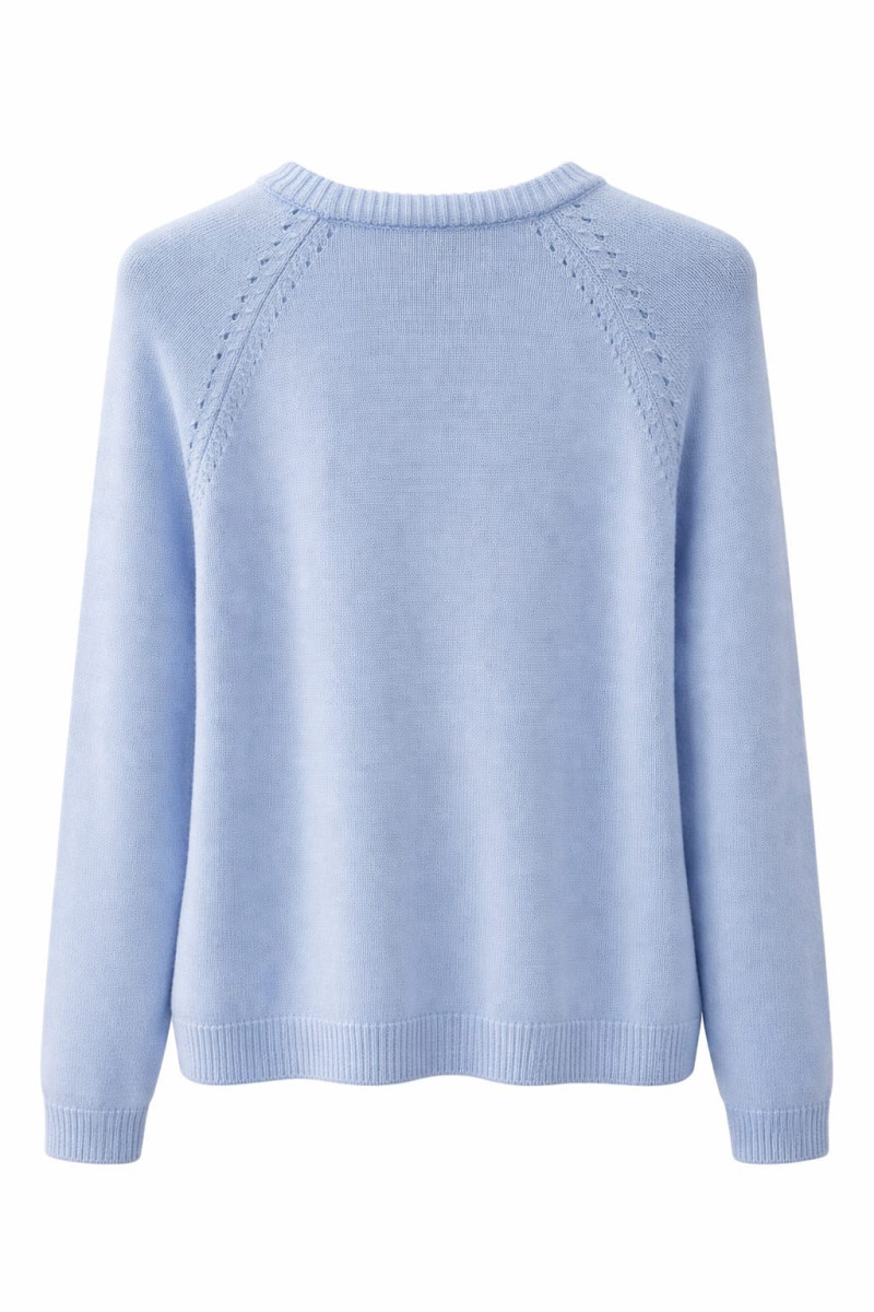 Голубой джемпер из хлопка Dixie