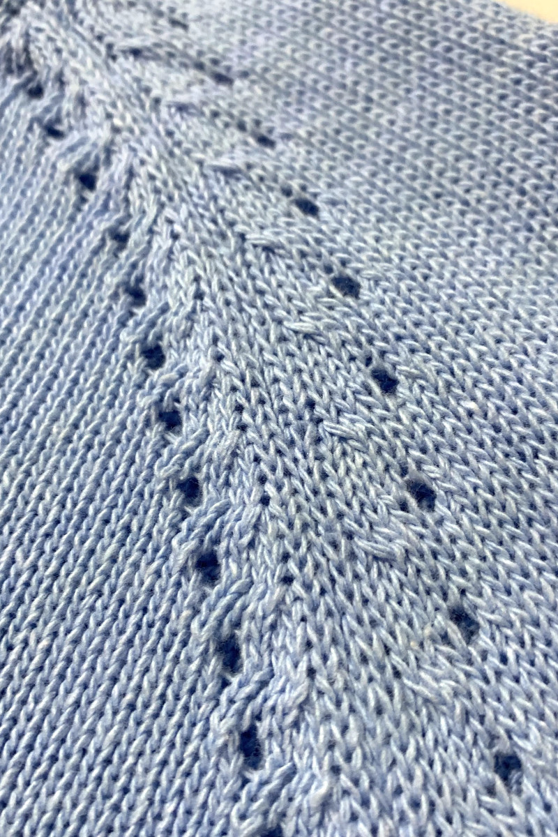 Голубой джемпер из хлопка Dixie