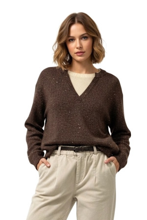 Джемпер из 100% мериносовой шерсти No-Na