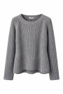 Серый джемпер из вискозы и шерсти ламы свободного кроя Motel