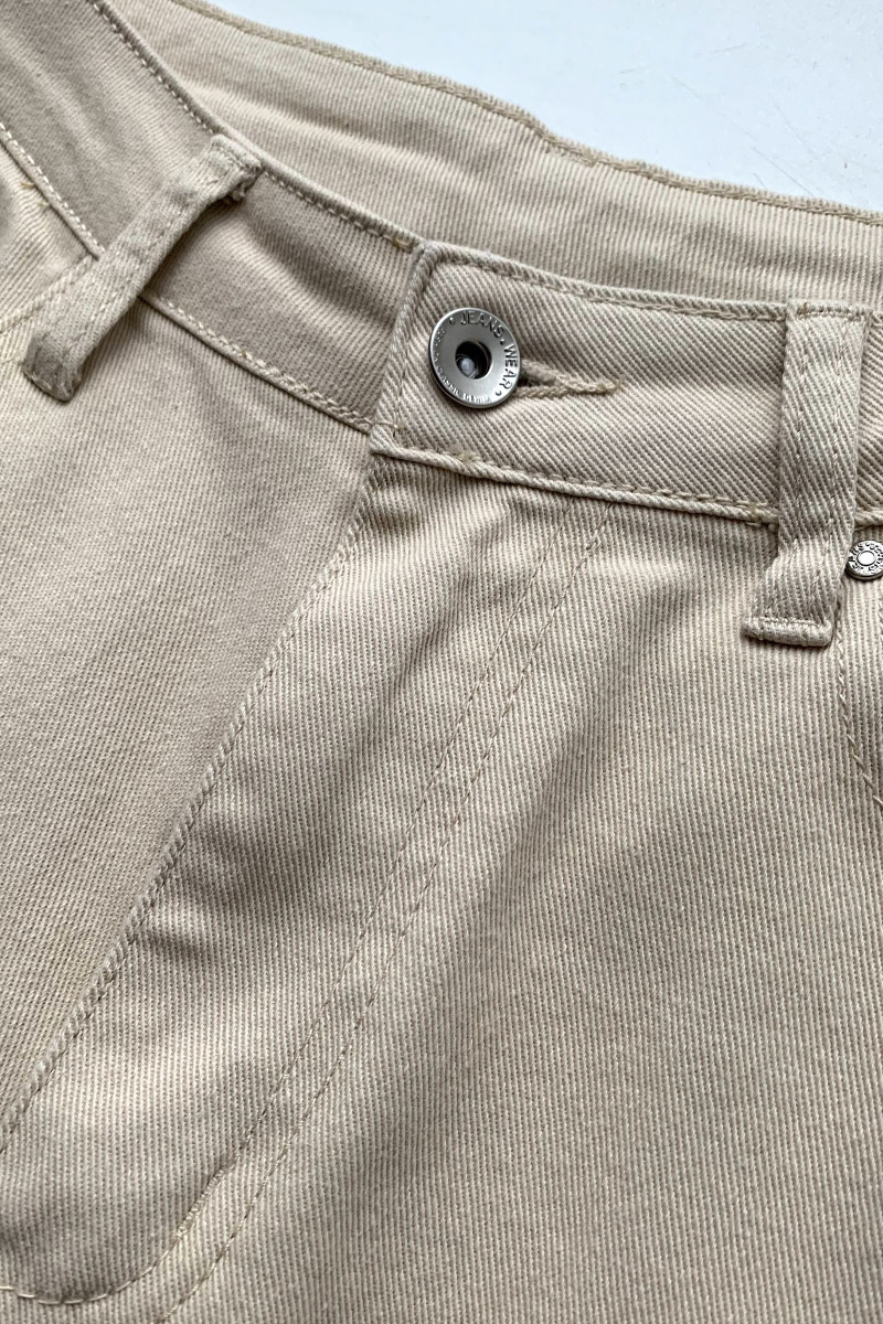 Бежевые джинсы прямого кроя с комфортной посадкой Dixie