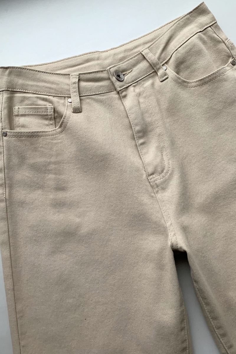 Бежевые джинсы прямого кроя с комфортной посадкой Dixie