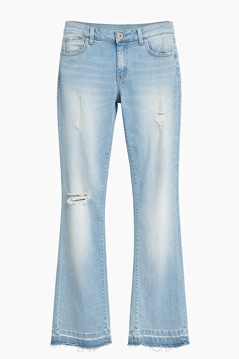 Светло‑голубые джинсы прямого кроя Rinascimento