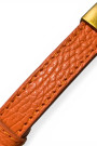 Кожаный ремень в карамельно‑оранжевом оттенке Dixie 