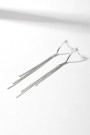 Сережки‑ланцюжки з металу в сріблястому відтінку Motel