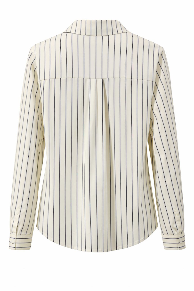 Рубашка в полоску из хлопка нежно жёлтого цвета Dixie