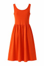 Яркое хлопковое платье миди в оранжевом оттенке Motel
