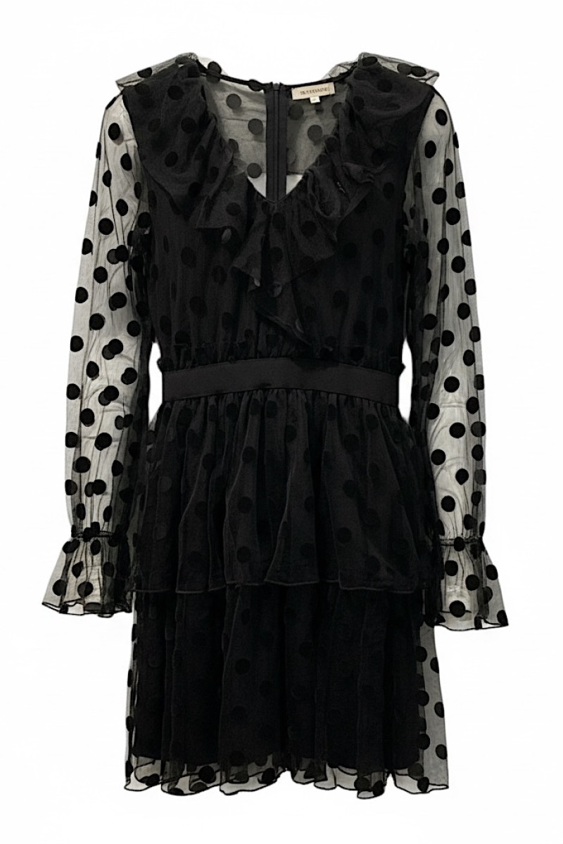 Чёрное платье с В-образным вырезом итальянского бренда Imperial