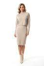 Трикотажное бежевое платье итальянского бренда  Joleen
