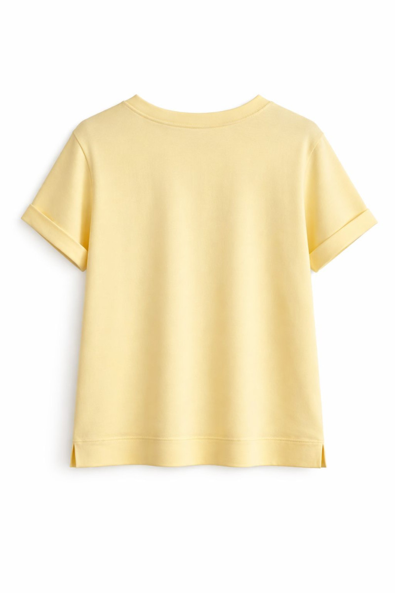 Хлопковая футболка в нежно‑жёлтом оттенке Dixie