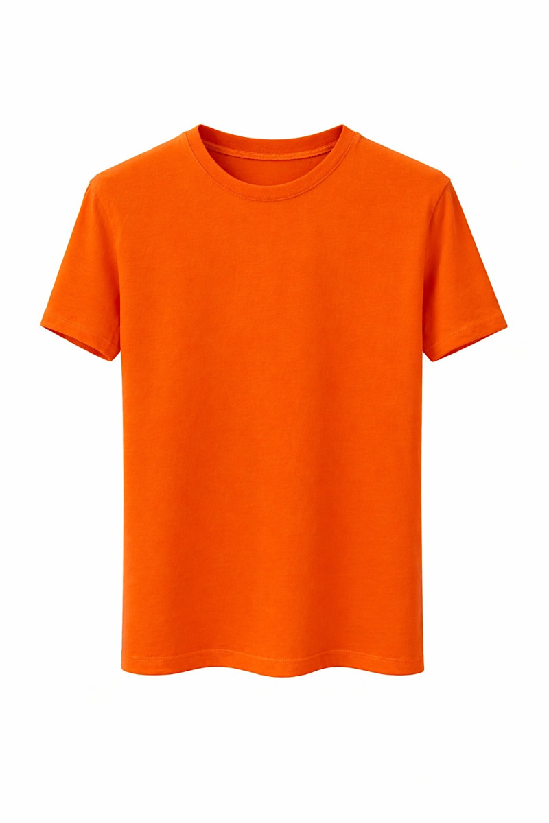 Яркая оранжевая хлопковая футболка прямого кроя Dixie
