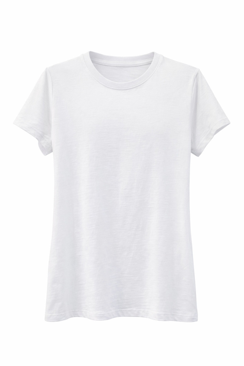 Белая хлопковая футболка базового кроя Dixie