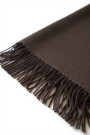 Шарф из шерсти, кашемира и вискозы коричневого цвета итальянского бренда No-Na