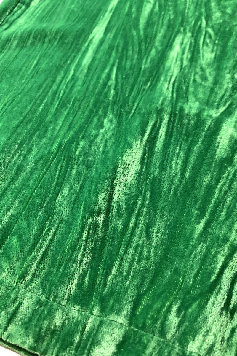 Зелёные вельветовые брюки с эластичным поясом Joleen