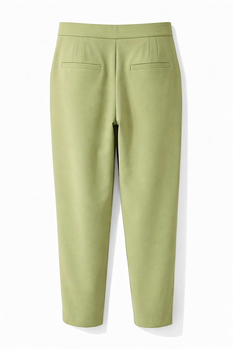 Элегантные брюки фисташкового оттенка из вискозы Dixie