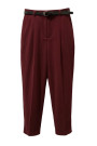 Бордовые брюки из микровельвета с удобной посадкой Dixie