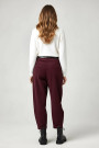 Бордовые брюки из микровельвета с удобной посадкой Dixie