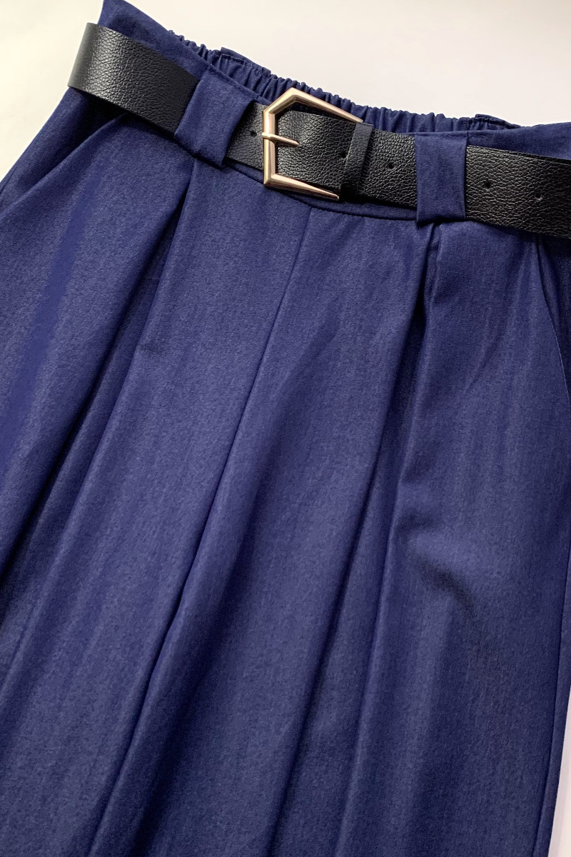 Широкие брюки из вискозы с поясом в комплекте Dixie