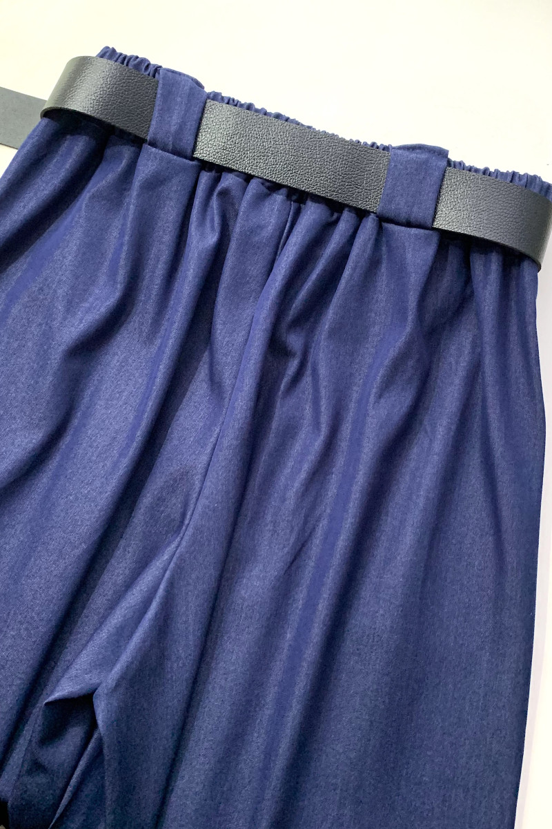 Широкие брюки из вискозы с поясом в комплекте Dixie