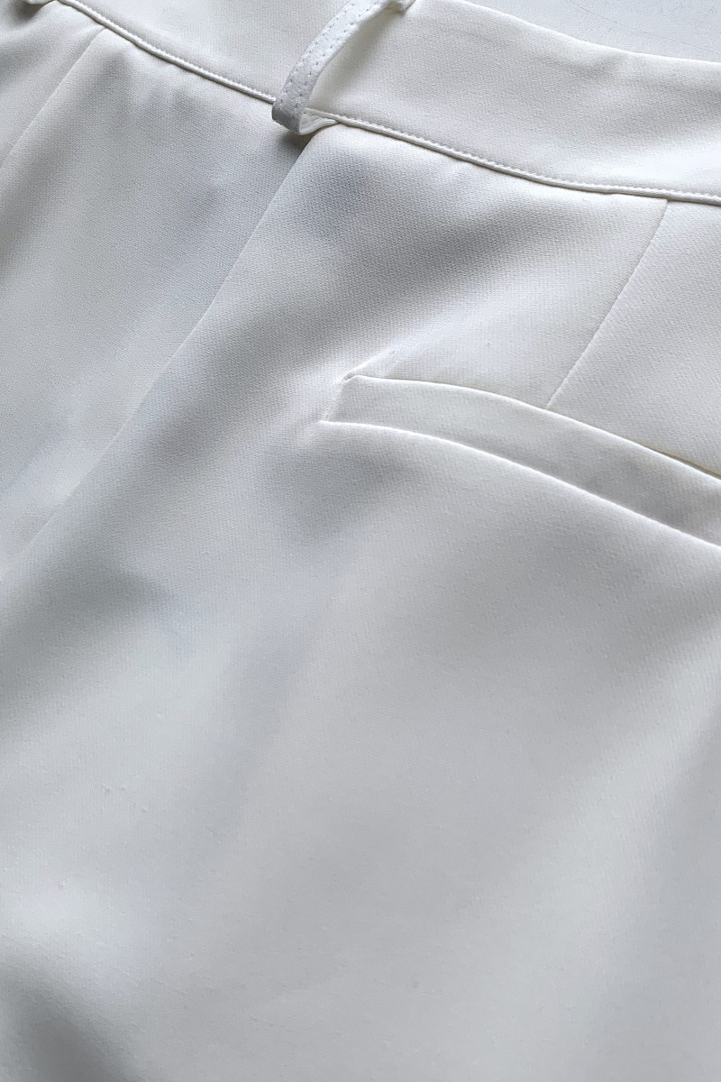 Белые брюки палаццо с карманами Joleen