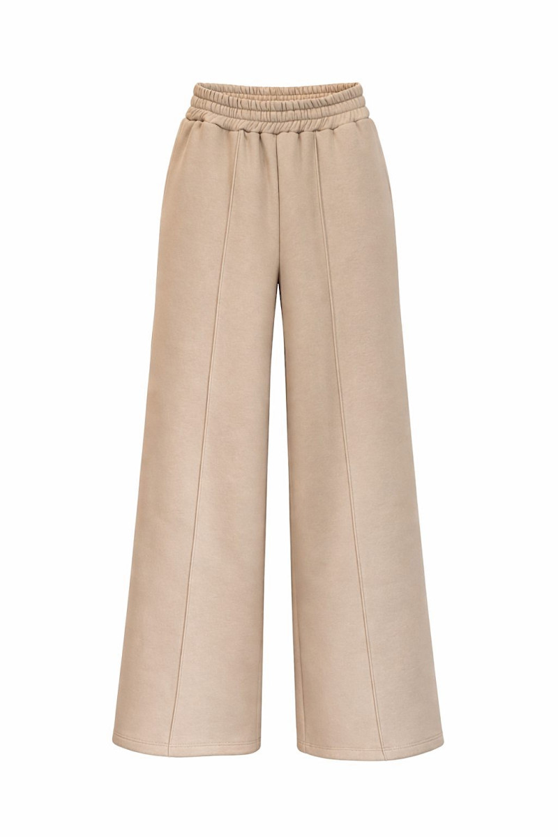 Бежевые брюки на флисе Dixie