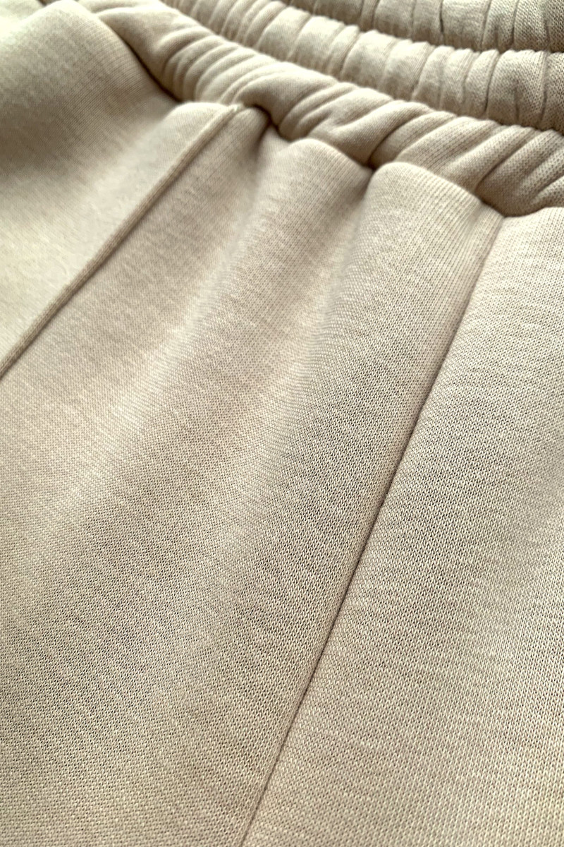 Бежевые брюки на флисе Dixie