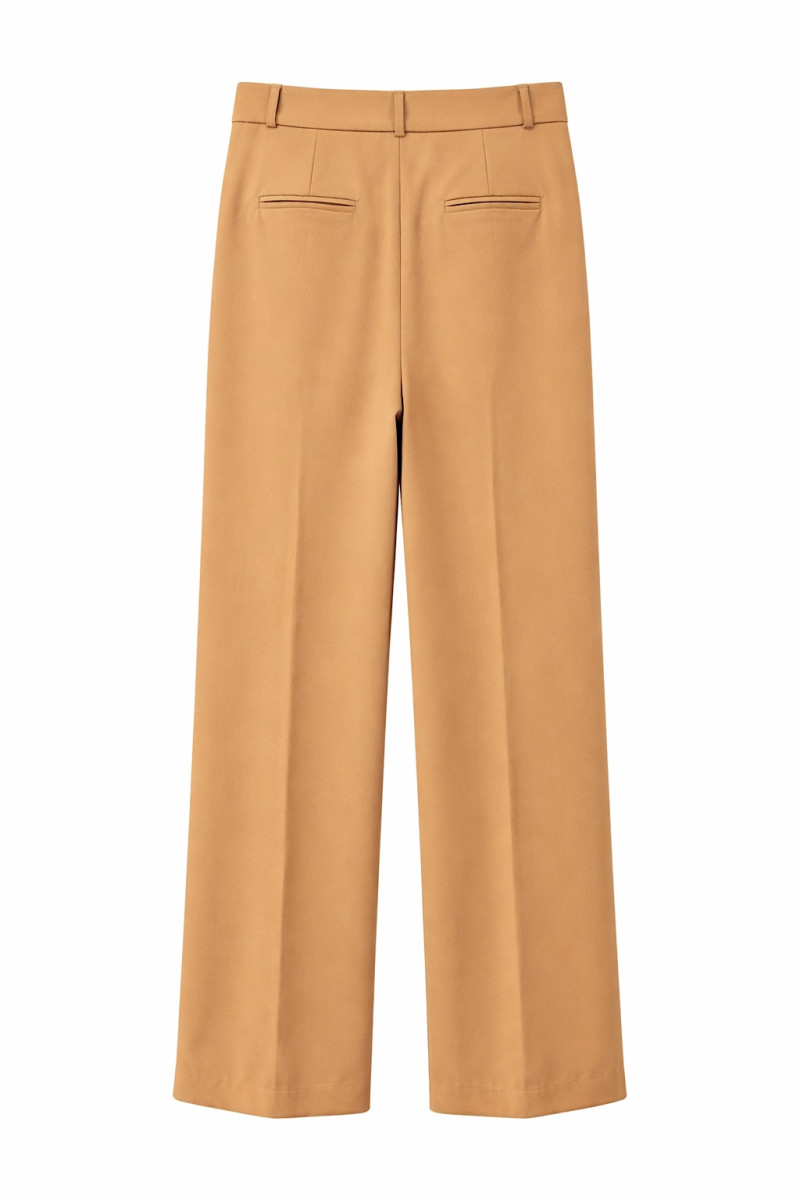 Бежевые брюки удобной посадки с карманами Dixie