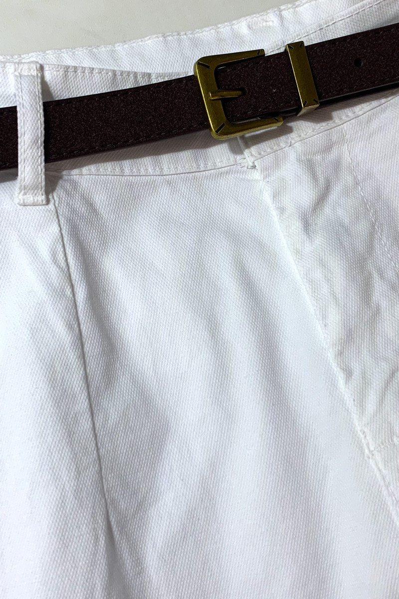 Хлопковые брюки с эластаном и ремнём в комплекте Dixie