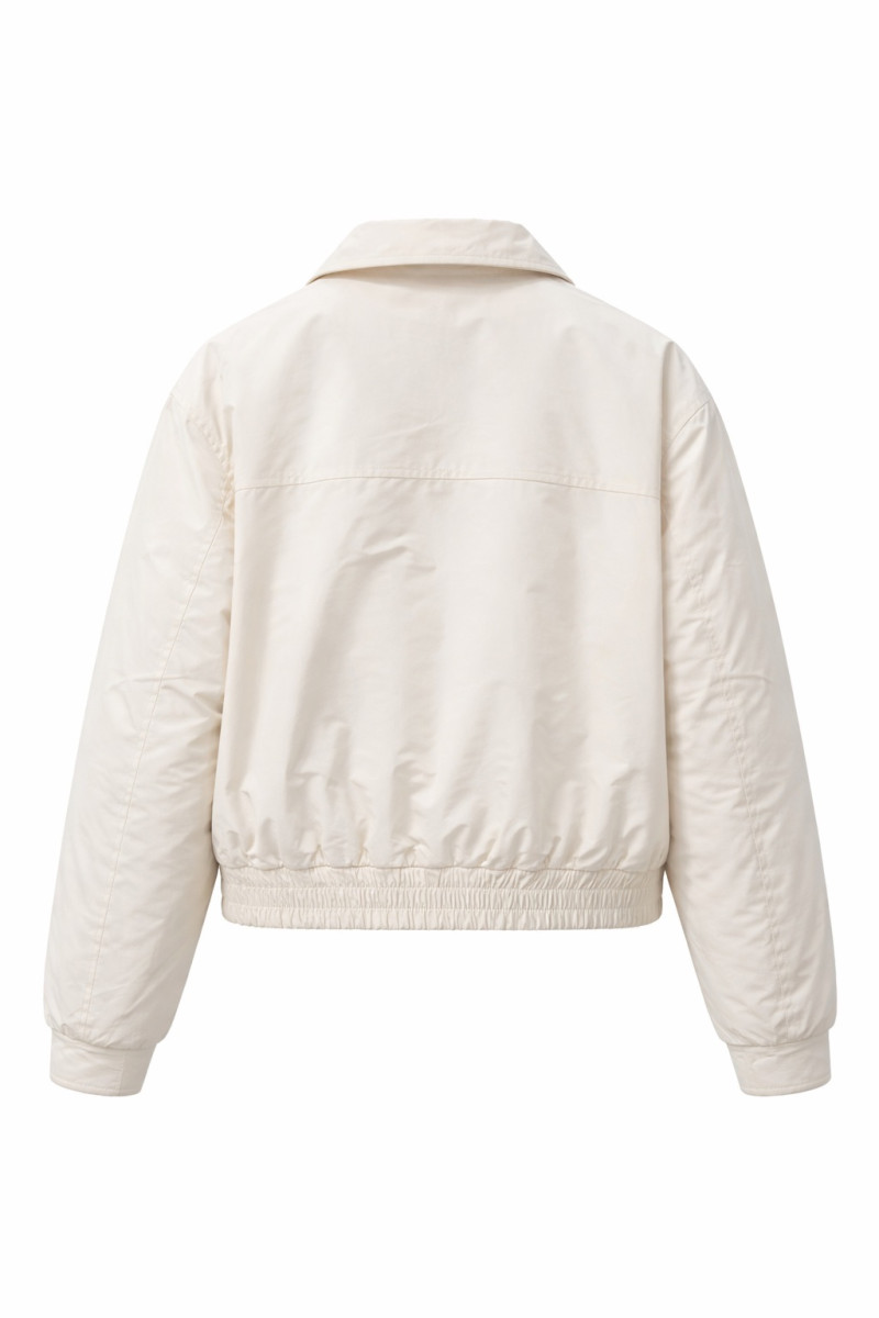 Укороченная молочная куртка  Motel