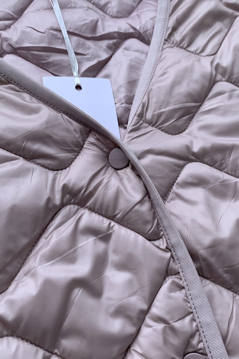 Нежно розовая стёганая куртка Motel