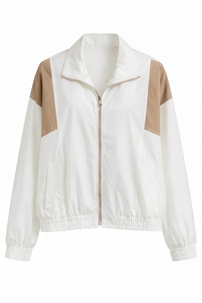 Бомбер из хлопка в светлом ментоловом оттенке Dixie