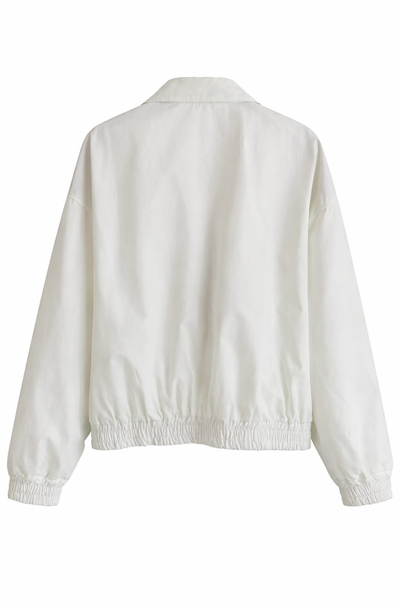 Бомбер из хлопка в светлом ментоловом оттенке Dixie