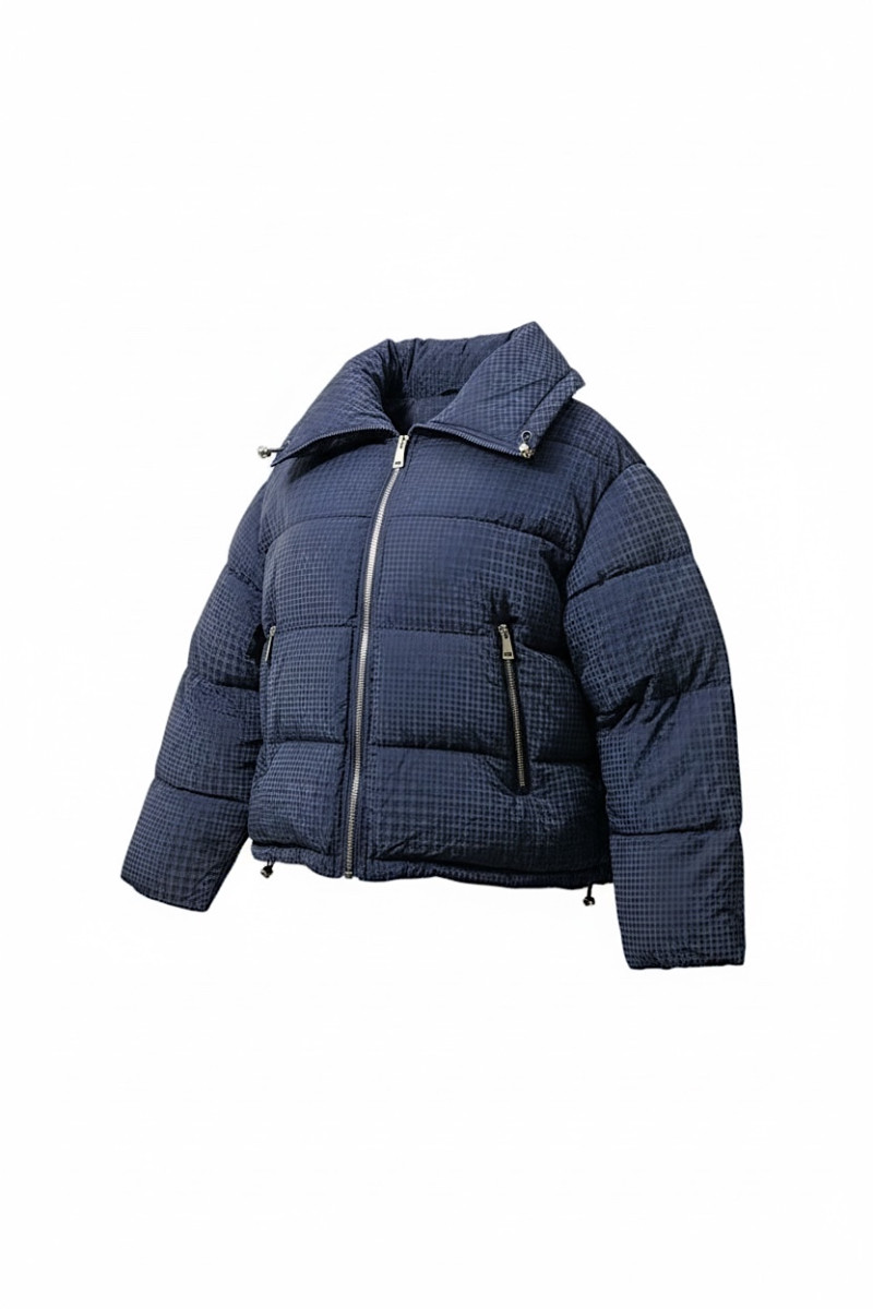 Тёплая синяя укороченная куртка до –5°C Motel